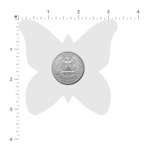 Pastease Rainbow Glitter Butterfly Nipple Pasties - Picture 3 of 3